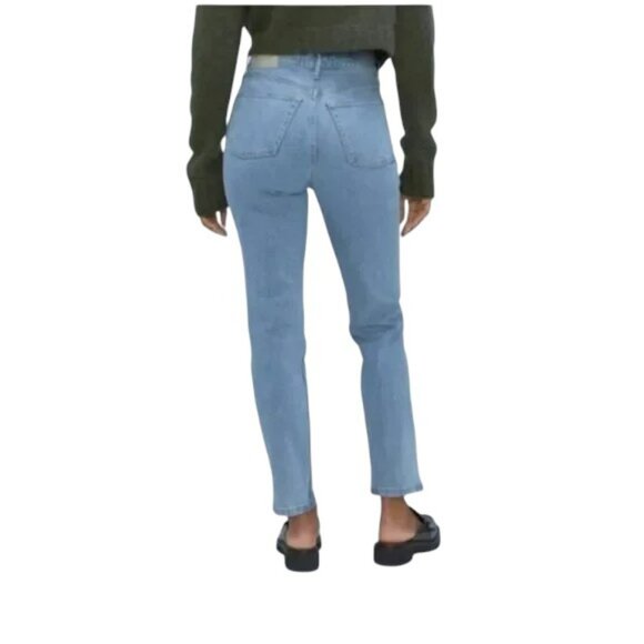 Everlane Original Cheeky Jeans High-Rise Crop Light Blue 29 Sustainable Vintage - Picture 2 of 15